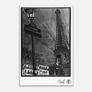 Esplanade, Paris — Canvas reproduction