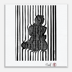 Stripes — Canvas print 20 × 20 cm