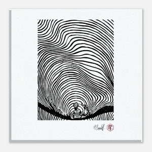 Waves — Canvas print 20 × 20 cm