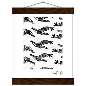Claws — Poster with wooden hanger 20 × 25 cm