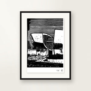 SNP — original linocut A4