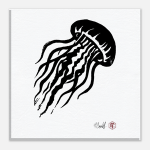 Jellyfish — Canvas print 20 × 20 cm