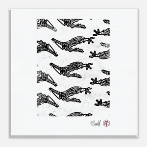 Claws — Canvas print 20 × 20 cm
