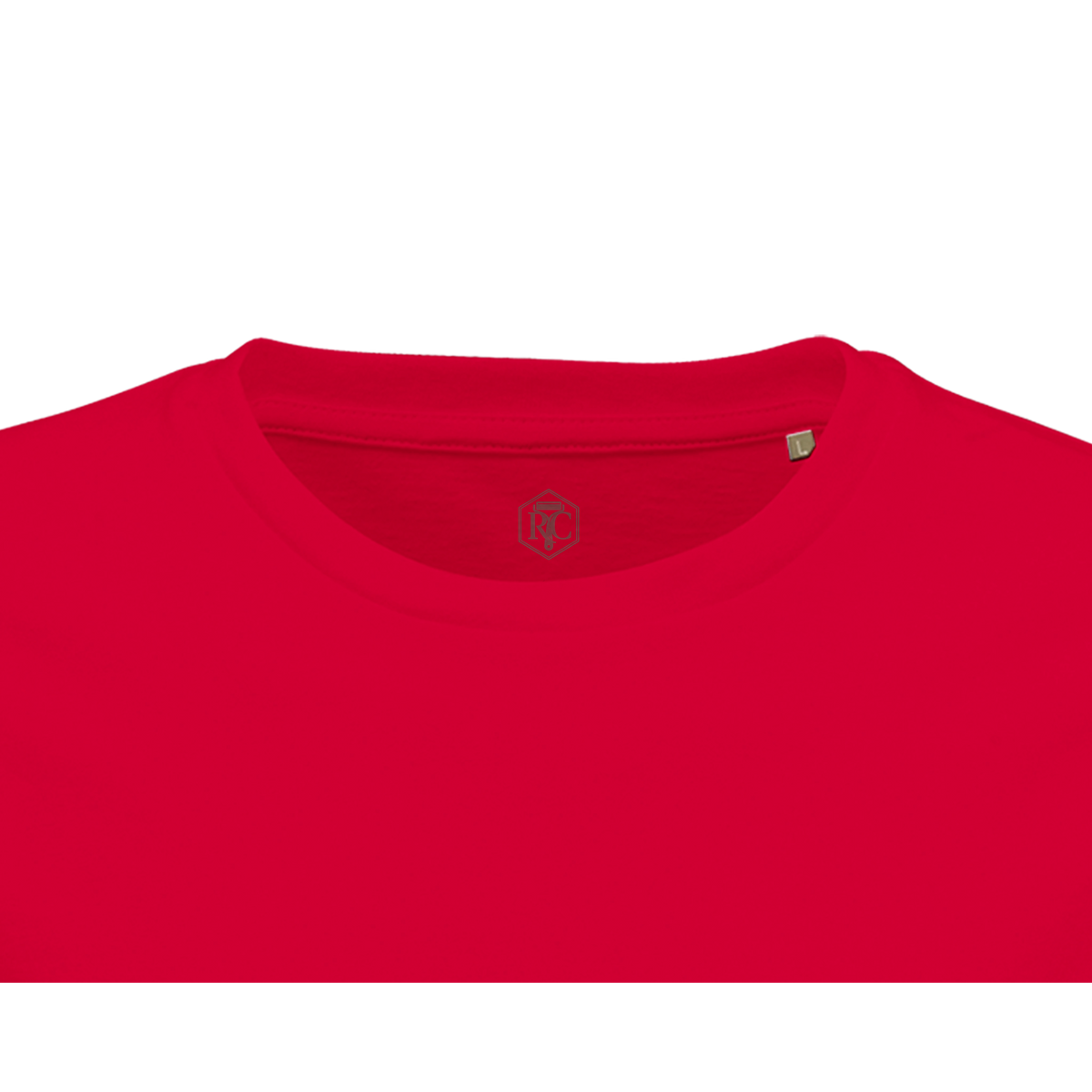 Collar with neck label in the shirt colour – T-shirt “Snow Globe Lungs”, red, men’s cut