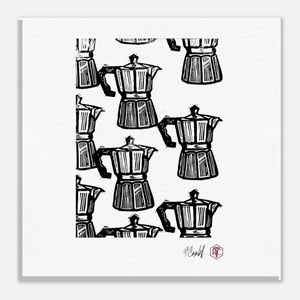 Moka — Canvas print 20 × 20 cm