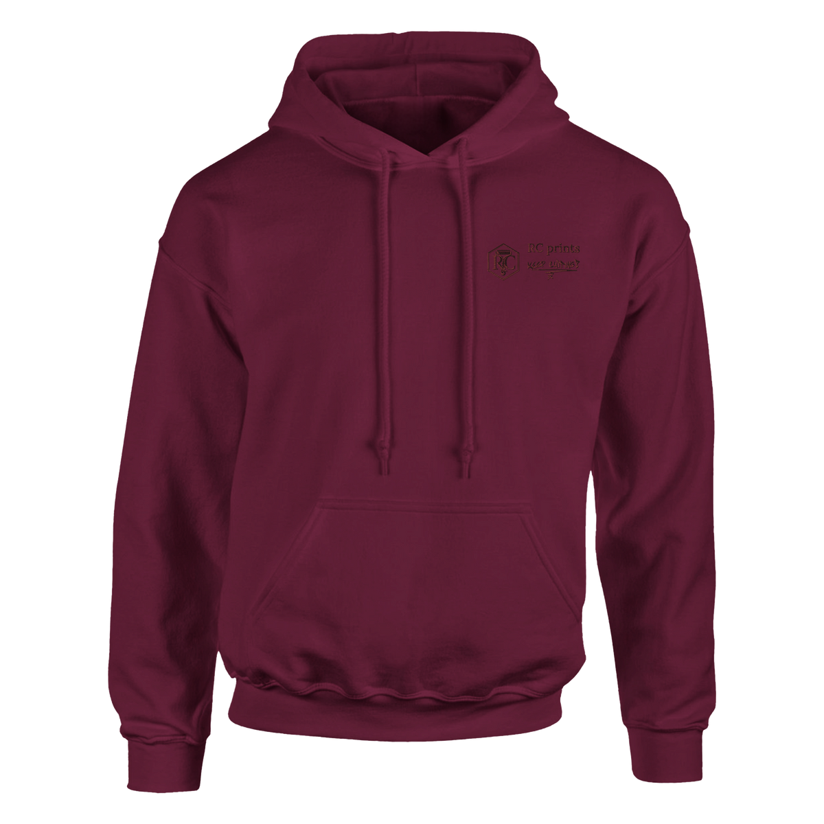 RC prints hoodie, maroon