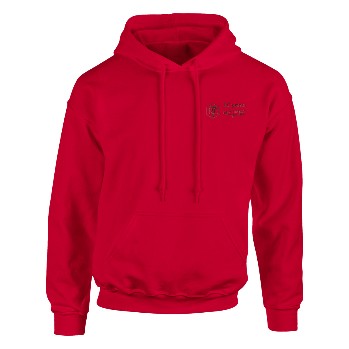 RC prints hoodie, red